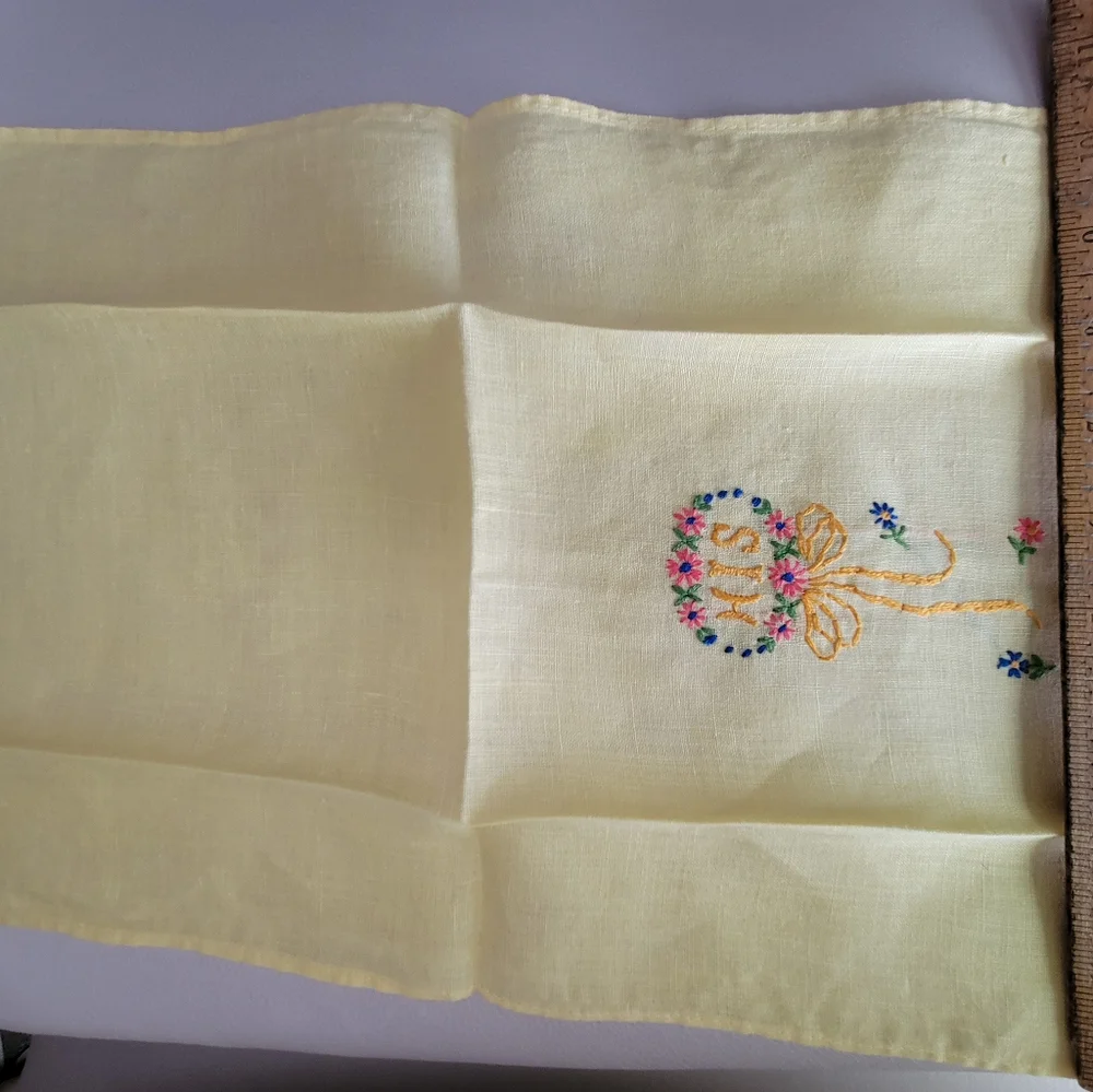 Vintage His & Hers & Guest Tea Towels , Embroidered, Wedding gift! Cottage!!